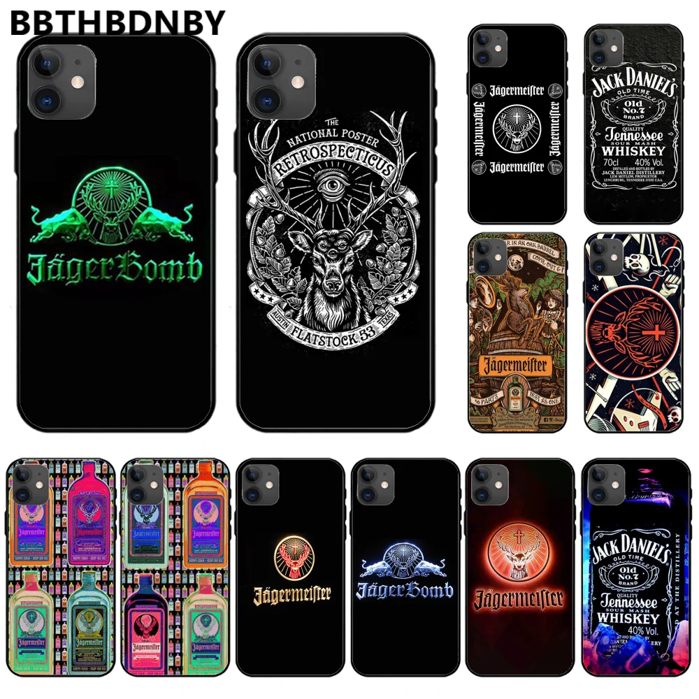 Для iphone 11 Loge Jagermeister черный ТПУ мягкий резиновый чехол для телефона pro max x xs xr 7 8 plus 6