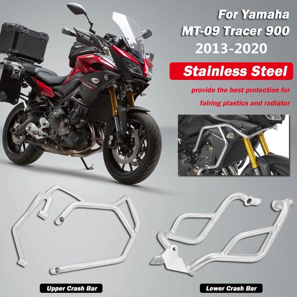 For Yamaha Mt09 Tracer 900 Engine Guard Stainless Steel Crash Bar