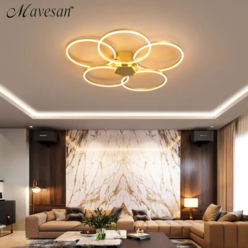 

2020 Modern led ceiling light around AC110-220V for home decoration lustre de plafond for 10-15square meters