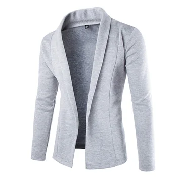 

Hot Mens Solid Blazer Cardigan Long Sleeve Casual Slim Fit Sweater Jacket Knit Coat A66