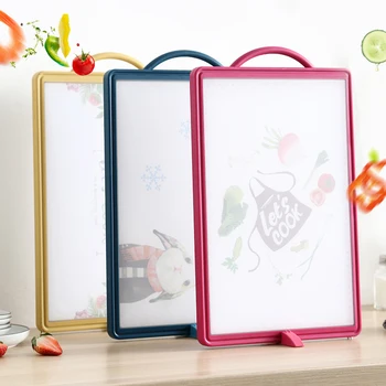 

1Pcs PP Chopping Board Double-sided Large Thick Cutting Meat Plastic Fruit Kitchen Anti-hot Household Creative Lovely 40cm*27cm