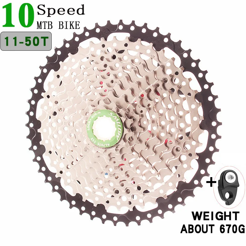 Green and hook SMLLOW MTB велосипед горный велосипед 10 скоростей маховик 11-50 т горный велосипед Тип карты скорость маховик совместим с SHIMANO - Цвет: Green and hook