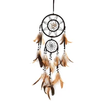  Home Decor Oranment Large Dream Catcher Hobo Macrame Feather Dreamcatcher Pendant For Room Wall Wedding Decoration 