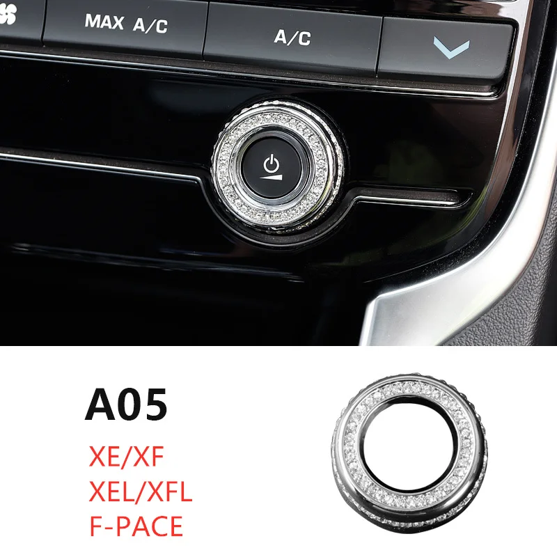 3d металлическая декоративная наклейка внутренняя Защитная крышка для Jaguar F-PACE XE XF XJ XEL XFL XJL аксессуары для стайлинга автомобилей - Название цвета: Silver-A05