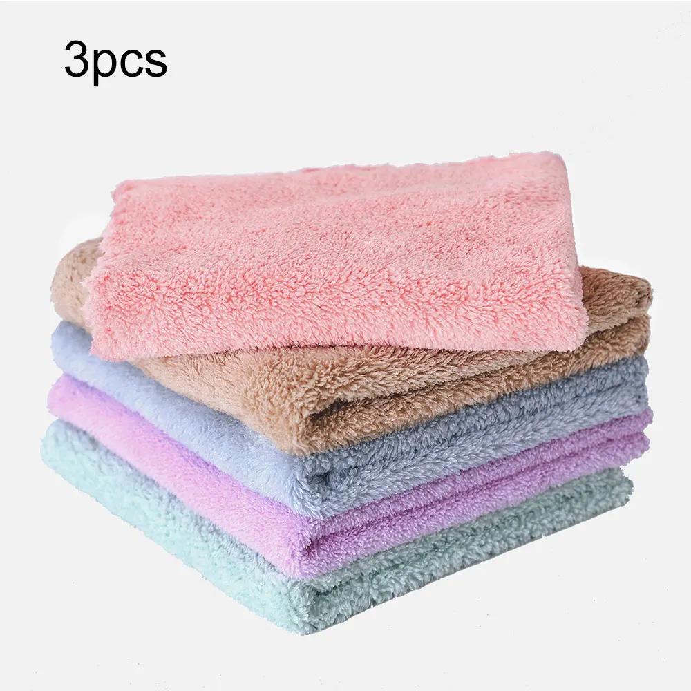 3Pcs/Set Ultra Soft Microfiber Towel Car Washing Cloth For Car Polish& Wax Car Care Styling Cleaning Microfibre 30*30cm