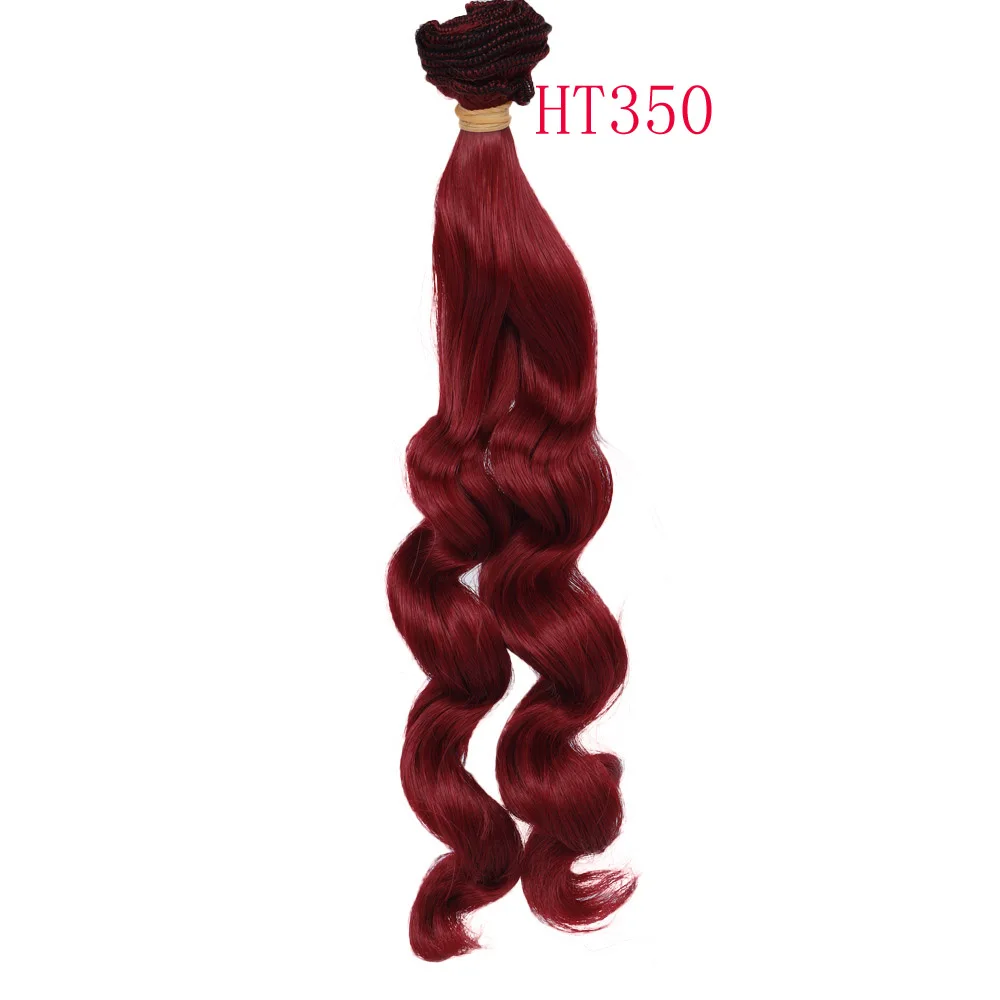 Russian Handmade Doll Hair 25 cm High Temperature Curly Hair for 1/3 1/4 1/6 BJD DIY Curly Doll Wigs Tree