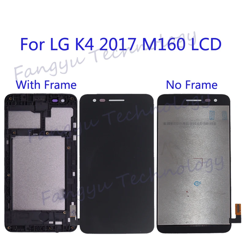 Оригинальный дисплей для LG K4 2017 M160 lcd сенсорный экран с рамкой стеклянная панель