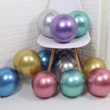 

5/10/12/18inch Gold Silver Big Round Metallic Chrome Latex Balloons Wedding Matte Helium Globos Birthday Party Adult Decorations