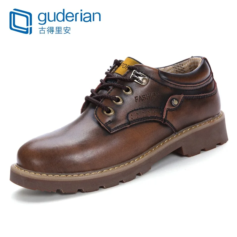 

Casual Ankle Men Boots Vintage Genuine Leather Boots Men Autumn Winter Work Shoes Men Tooling Boots Calzado De Seguridad