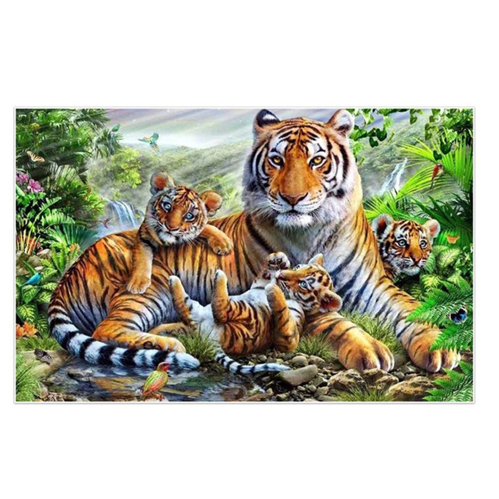 Animal Series 5D DIY алмазная живопись полная круглая дрель животный пейзаж мультфильм X-mas Вышивка крестом украшение для дома