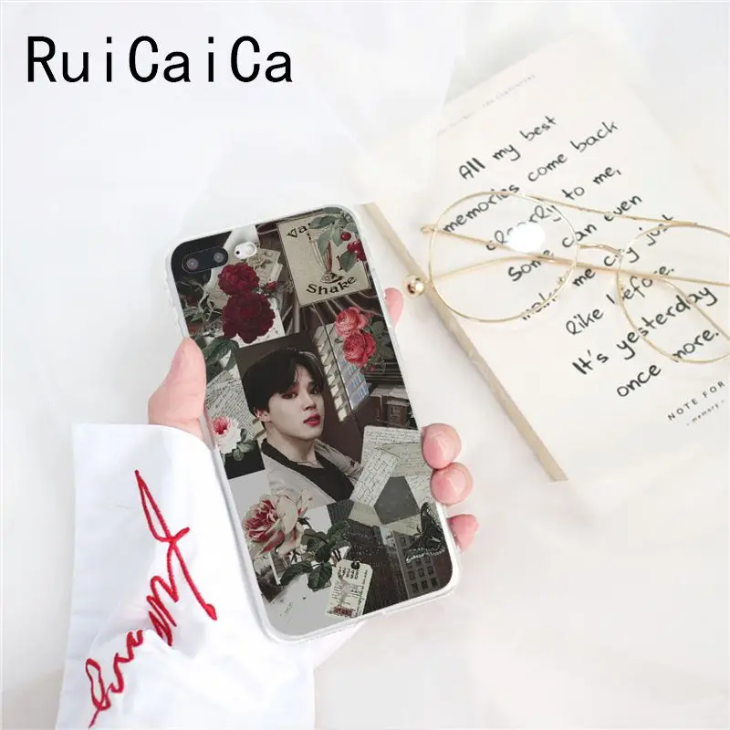 Ruicaica KPOP Jin SUGA j-hope RM Jimin V JungKook чехол для телефона для iPhone X XS MAX 6 6s 7 7plus 8 8Plus 5 5S SE XR 10