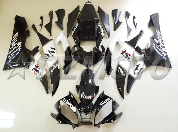 Новые ABS полные комплекты обтекателей подходят для YAMAHA YZF-R6 2006 2007 Обтекатели набор YZF R6 06 07 корпус инжектора части west
