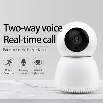 

Wireless Wifi IP Camera Move Detection Auto HD Camera IR Night Vision PTZ 360° Visible Home Security Smart Camera Y12 YCC365
