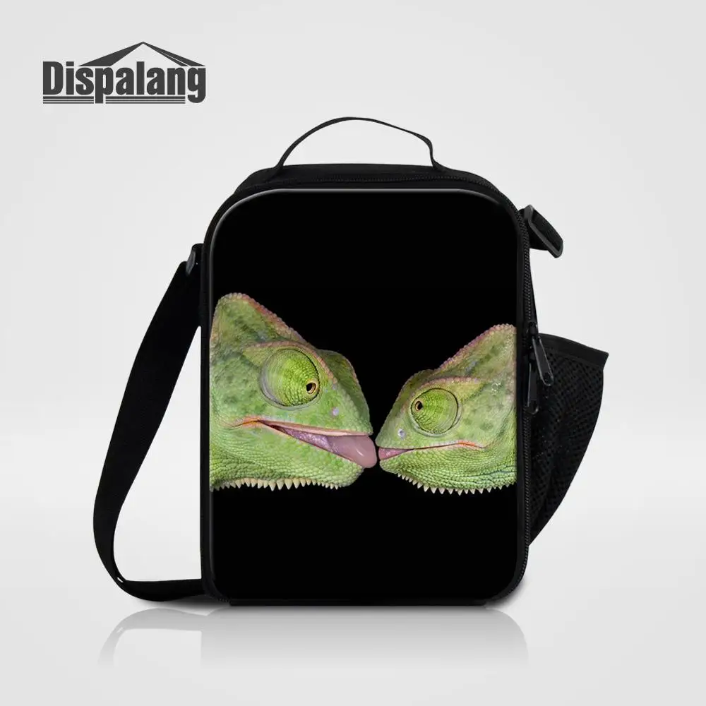Lunch Bag18 Для мужчин сумка на плечо; для ланча сумка ящерица животных Bolsa Termica для школьников, Еда Коробки для обедов сумка для маленького мальчика холст высокое качество сумка-холодильник - Цвет: Lunch Bag18