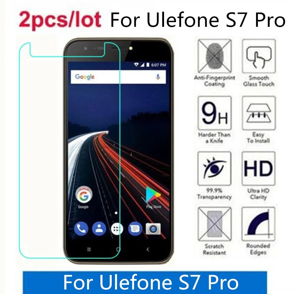 Закаленное стекло для Ulefone S7 2.5D Premium Защитная пленка экрана зеркальное | Мобильные