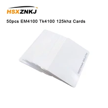 50 шт. EM4100 Tk4100 125 кГц брелок RFID бирки стикер брелок жетон кольцо Бесконтактный чип 0,85 мм тонкие карты карта контроля доступа
