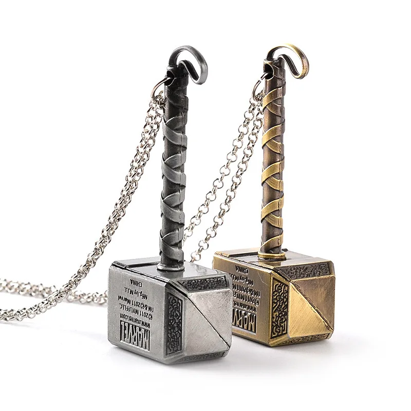 Cross Border Hot Sales Thor Fashion Necklace Manufacturers Foreign Trade Direct Selling Classic Movie Thor Keychain Accessory Wh