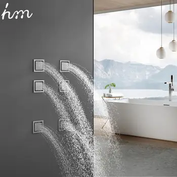 

hm 4 inch Shower Head Body Shower Nozzle Side Spray Massage Rotatable Jet Universal Bathroom Accessories Large Side Spray