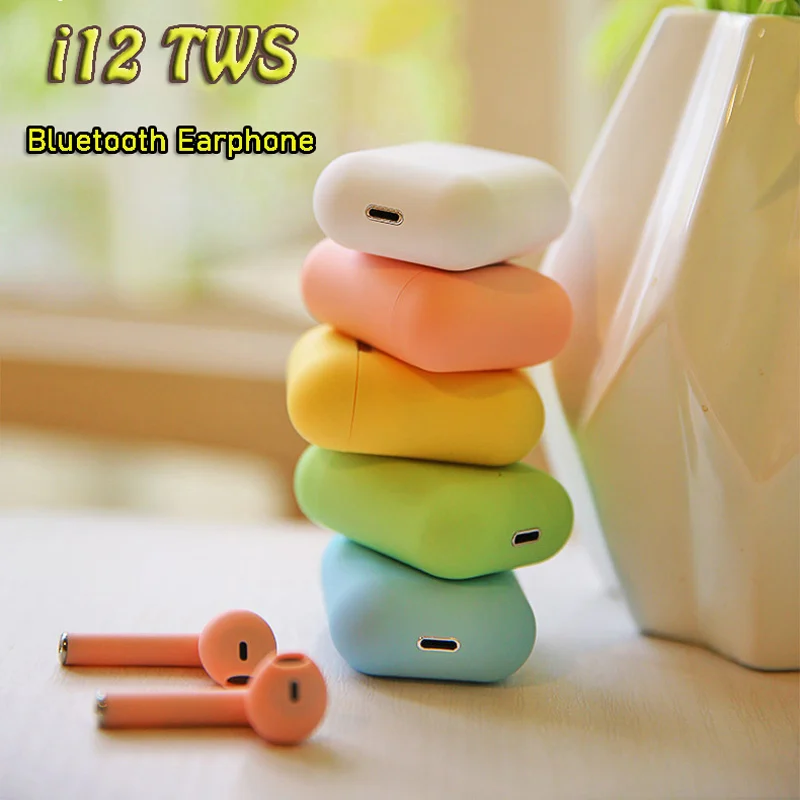 I12 tws Bluetooth наушники беспроводные Hands free Спортивная Музыка для всех смартфонов