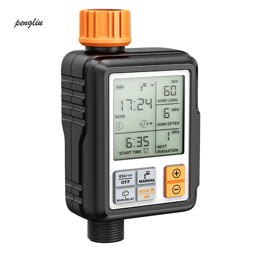 

Programmable Waterproof Lock Mode Auto Manual Mode Rain Delay Upgrade Material Sprinkler Timer Faucet Digital Watering Timer