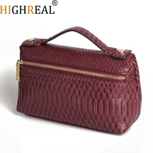 Новая дизайнерская сумка из натуральной змеиной кожи, переносная сумка, маленький клатч из натуральной кожи питона, Женская сумочка, кошелек