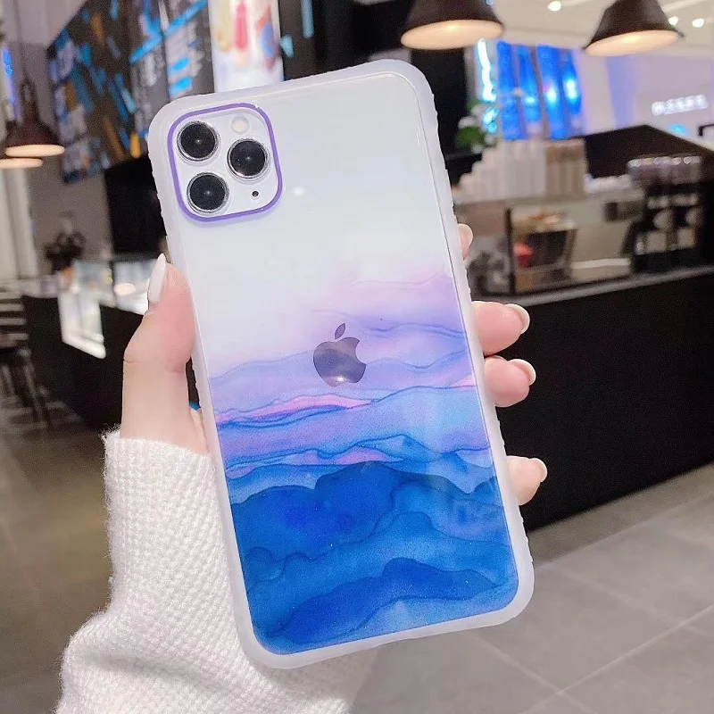 100Pcs/Lot Shockproof TPU Painting Case For iPhone