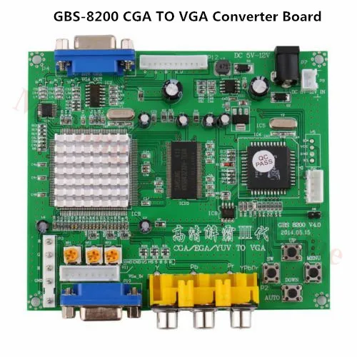 Latest GBS 8200 CGA/RGB/YUA to VGA Game Converter Supports All VGA Monitor US 