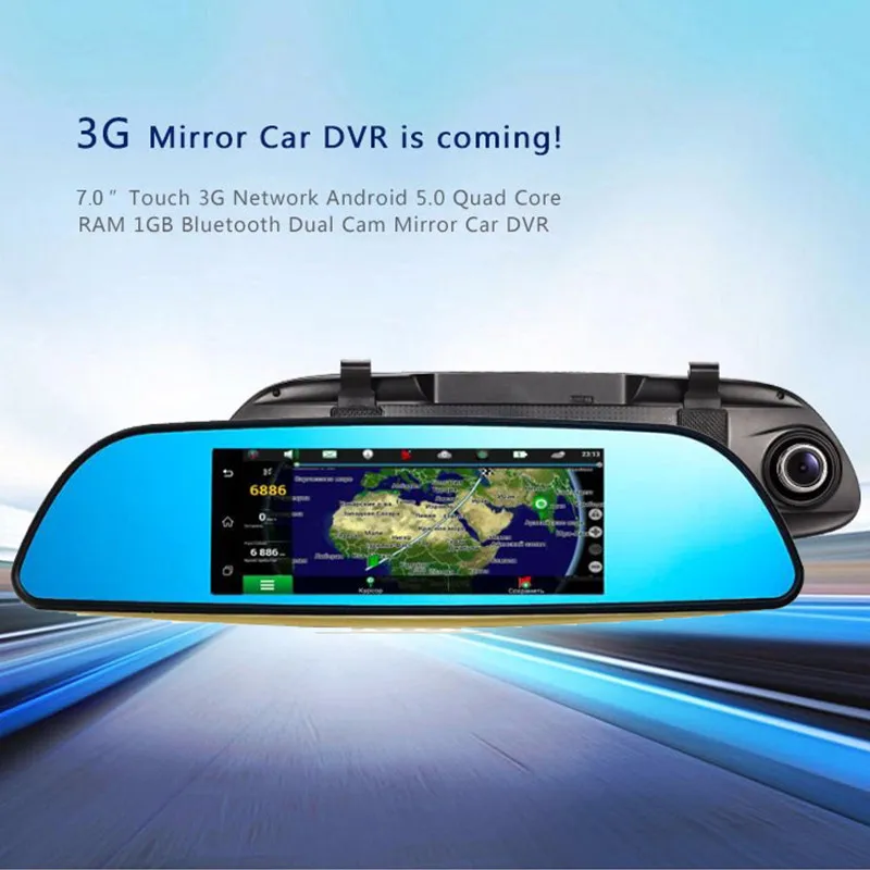 Maiyue star 7,0 дюймов ips touch DVR1080p full HD автомобильное зеркало заднего вида двойная камера слежения Автоматический Фиксатор