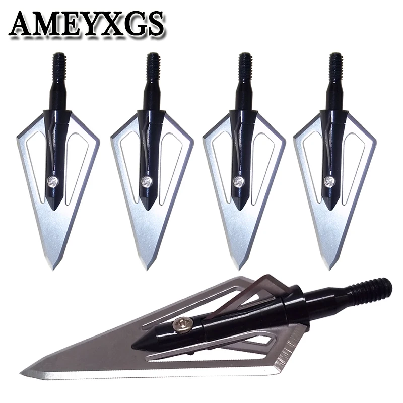 Archery Hunting Arrowheads Blade Tip Broadheads Points compound/recurve Crossbow