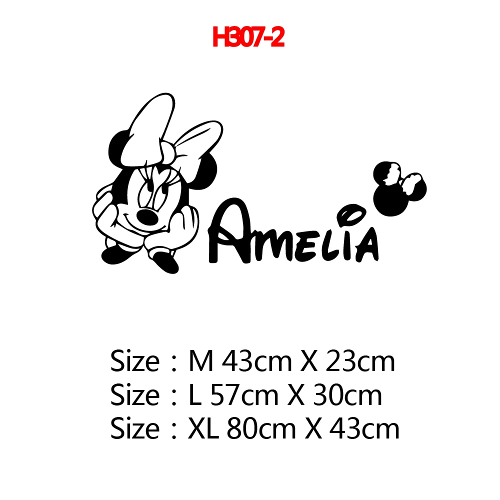 H307-2 Butterfly Custom Name Wall Sticker Self Adhesive Vinyl Heart Stars Wallpaper For Nursery Babys Room Bedroom Decoration Decals - Цвет: H307-2