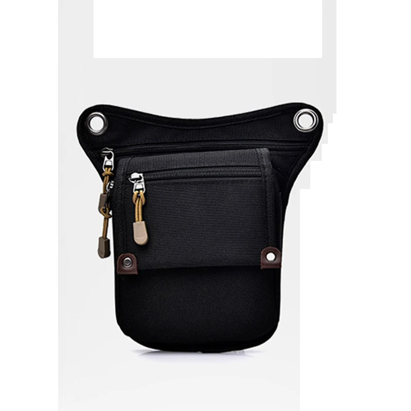 F leg waist bag Мужская водонепроницаемая нейлоновая сумка для ног, многофункциональная набедренная поясная сумка, тактическая поясная сумка для езды на мотоцикле, мужская сумка через плечо для отдыха - Цвет: F leg waist bag