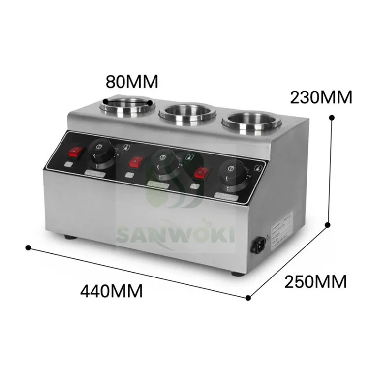 220v Коммерческий нагреватель для шоколада, соус, грелка, электрический нагреватель из нержавеющей стали для соевого варенья, вареная машина, бутылки, соус, согревающая машина - Цвет: 220v