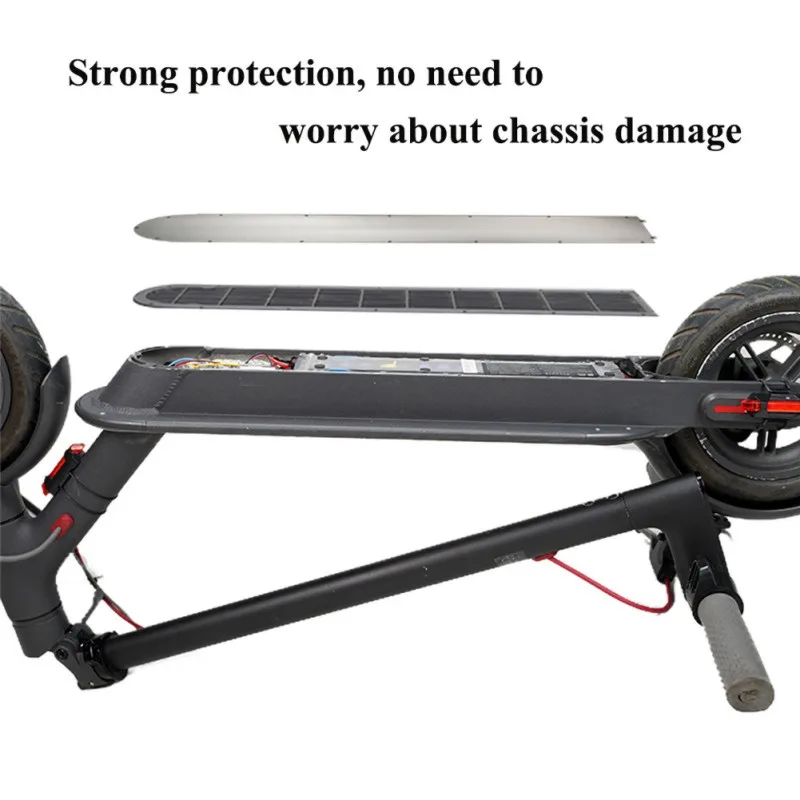 Крышка батарейного отсека из нержавеющей стали для Xiaomi M365 самокат дно анти-защита от столкновения пластина шасси Броня m365 защита скутера