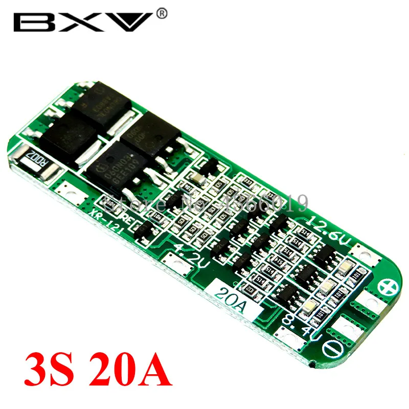 1S 2S 3S 4S 3A 20A 30A литий-ионный аккумулятор 18650 зарядное устройство PCB плата защиты BMS для бурильного мотора Lipo сотовый модуль