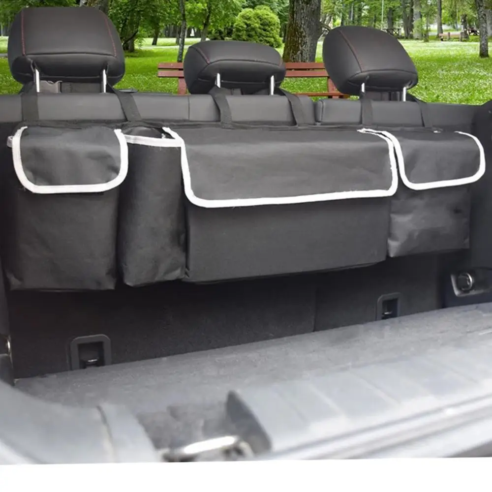 

Auto Space Saving Hanging Foldable SUV Car Backseat Cargo Boot Trunk Storage Organizer function bags stowing tidying