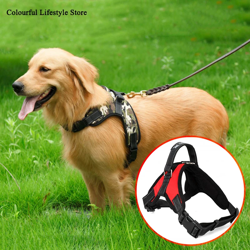 #*Cheap Dog Vest Nylon Bungee Leash Lead Training Running Small Large Dog German Shepherd Bulldog Adjustable Anti collision Vest Harness