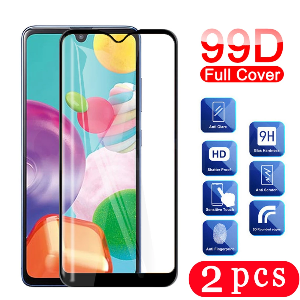 2 шт. Защитная пленка для Samsung Galaxy A91 A71 A80 A60 A50 A51 A41 A31 A21 A11 A01 закаленное стекло