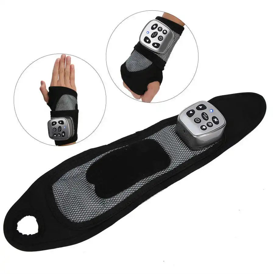 Массажер для запястья Электрический нагрев горячий сжатие бандаж массажер вилка