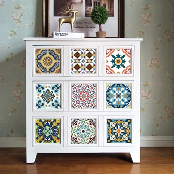 

Funlife thick Pearl tile bathroom kitchen waterproof European retro flower brick wall TS001 10pcs/lot