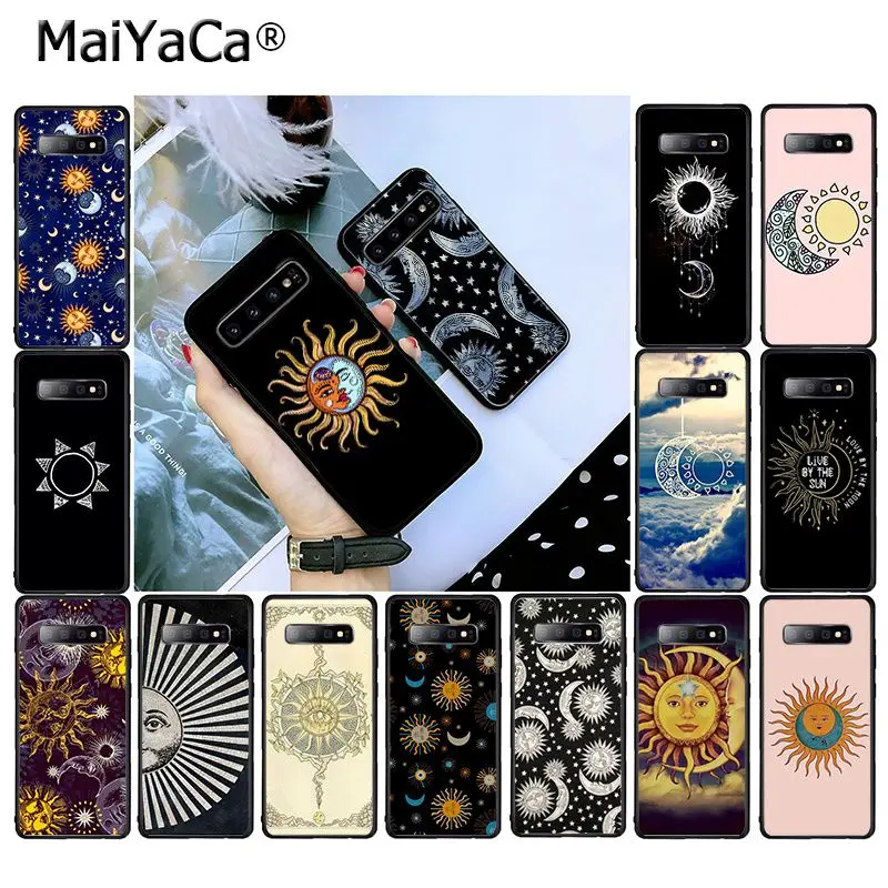 MaiYaCa солнце и луна искусство телефонный чехол для Samsung Galaxy S10 Plus S10E S6 S7 S8 S9 S10lite S5 |