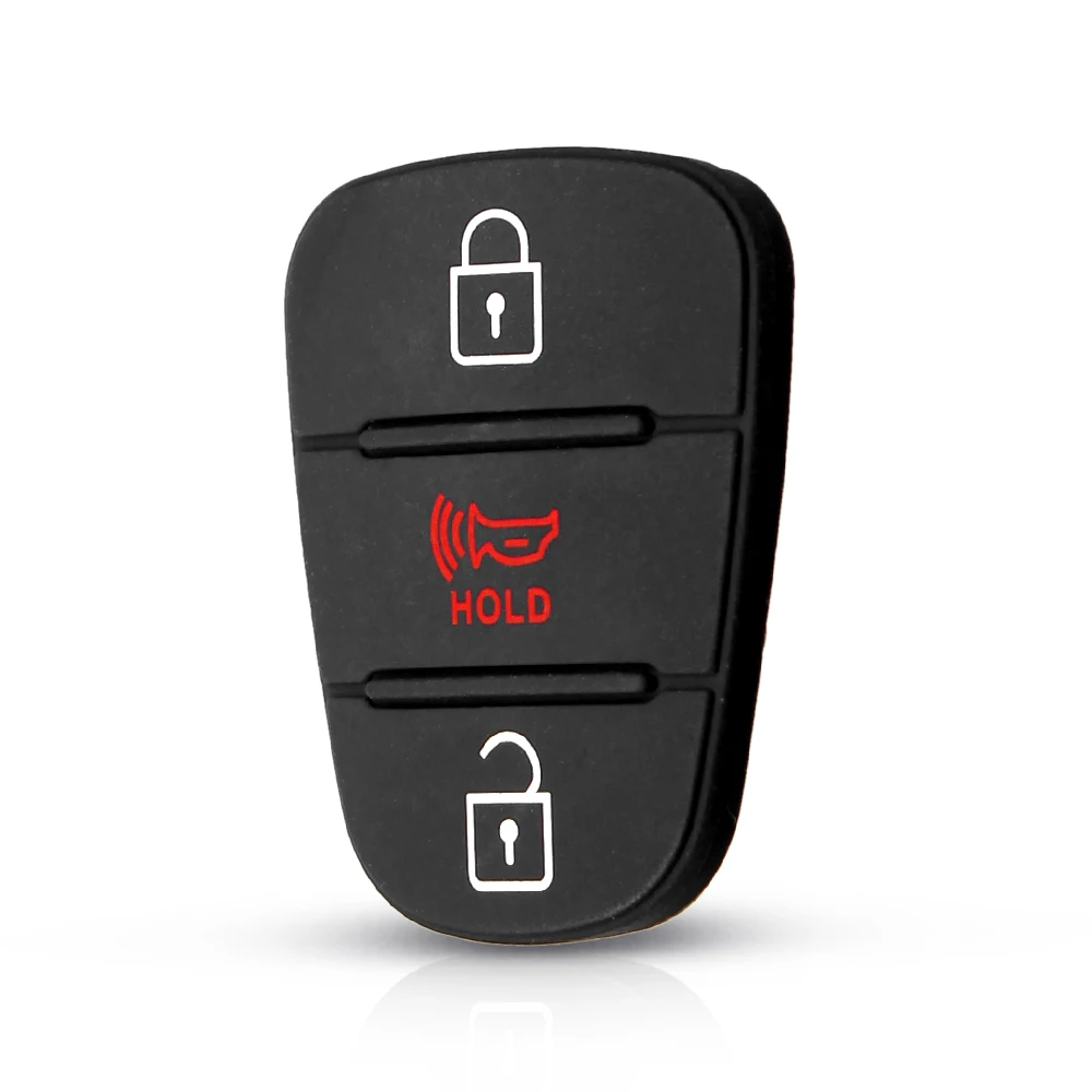 KEYYOU резиновый кнопочный коврик для hyundai I30 IX35 Solaris Accent Elantra Sportage Hold Kia K2 K5 RIO Verna флип корпус автомобильного ключа дистанционного управления