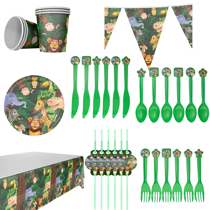 Сафари в виде леса джунглей украшения для детского дня рождения детские товары