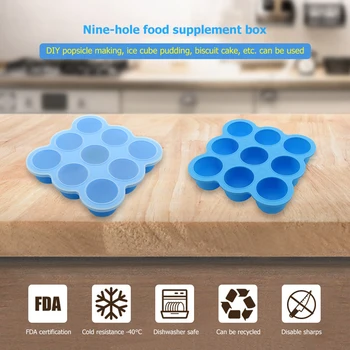 

Baby Food Container Infant Fruit Breast Milk Storage Box Freezer Tray Crisper Comfortable Children Portable Elements