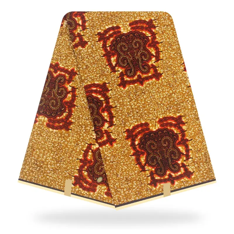 Высокое качество, настоящий воск, хлопок, африканская ткань, Анкара, Африканский воск, ткань, Анкара, ткань H191029