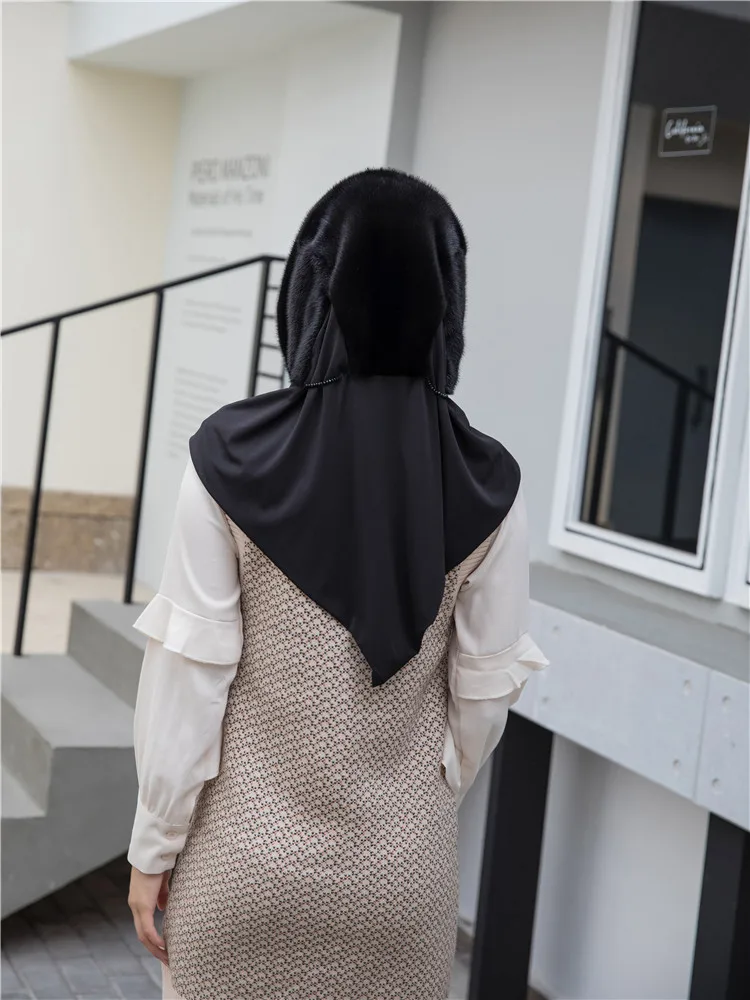 Рисунок 3 - Новая меховая шапка хиджаб из натурального