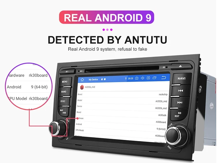 Sale Carplay DSP IPS Android 9.0 Car DVD Player for Audi A4 B8 S4 B6 B7 RS4 8E 8H B9 Seat Exeo 2002-2008 GPS Navigation Audio 3