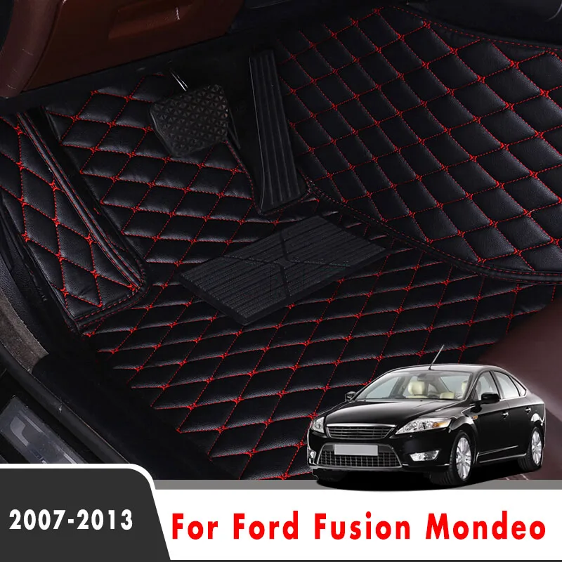 Ковры для Ford Fusion Mondeo 2013 2012 2011 2010 2009 2008 2007 кожаные коврики на заказ защитные салона