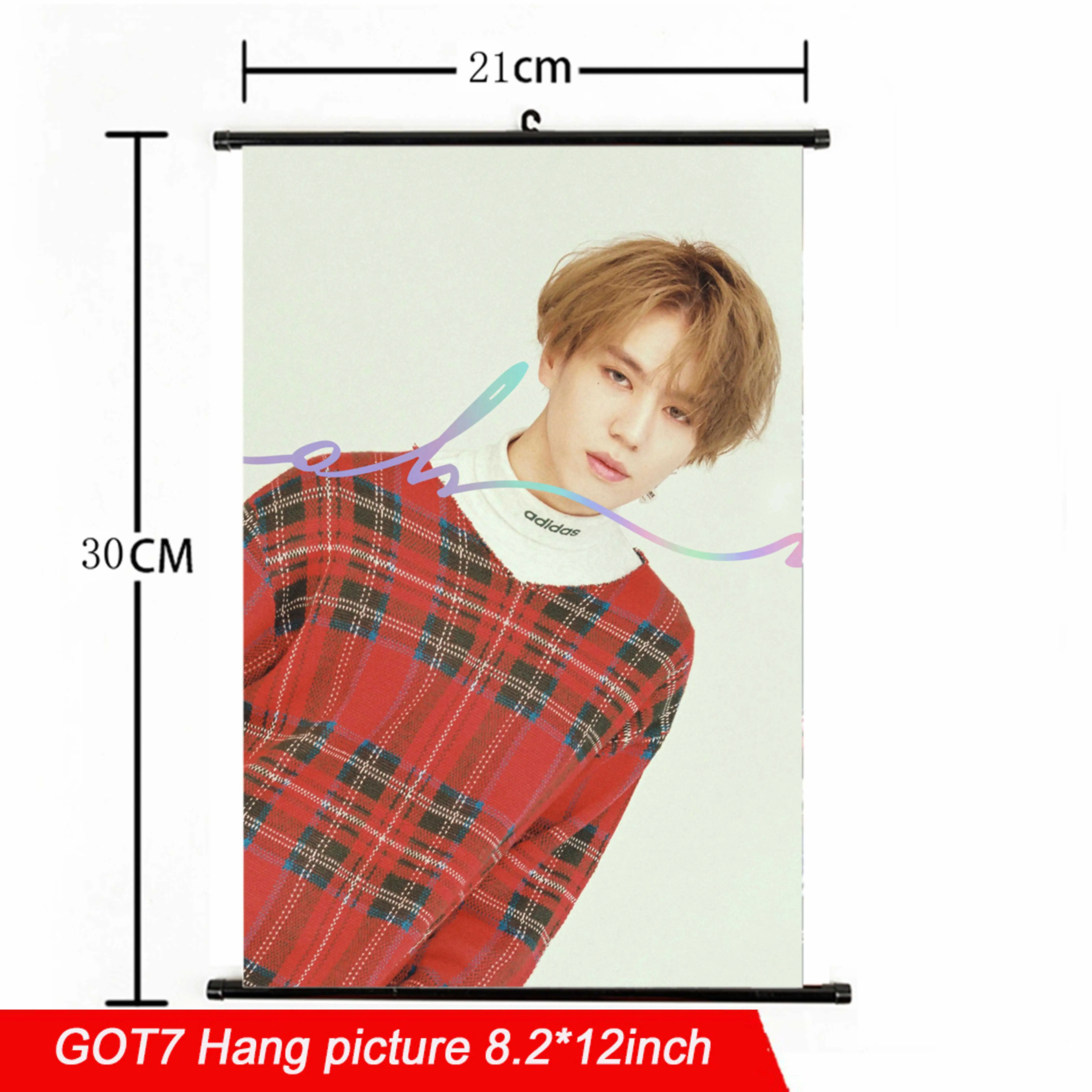 21*30cm Kpop GOT7 Hang poster Fabric high quality Eye On You Album kpop GOT7 Hang picture photo poster for fans gift collection - Цвет: GOT7 40