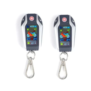 

2 Way Alarm Anti-theft Device Vibration Sound Prompt PKE Automatically Unlocks Locks With Microwave Sensor Universal Motorcycle