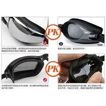 Высокое разрешение плавательные Взрослые водонепроницаемые очки es мужские женские большие противотуманные Простые Стеклянные очки с алкоголем по объему Divi